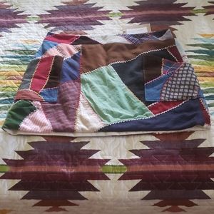 Harvey Faircloth Patchwork Mini Skirt